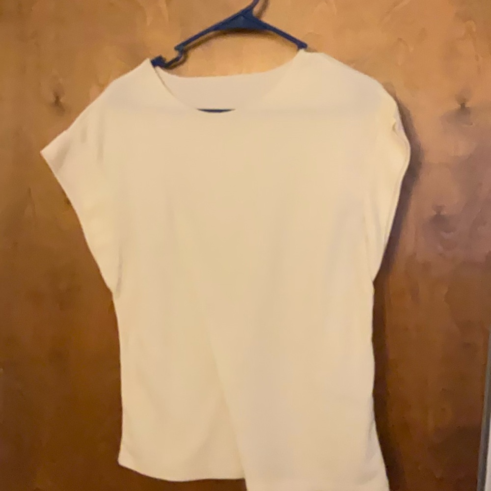 Cream Short Sleeve Top